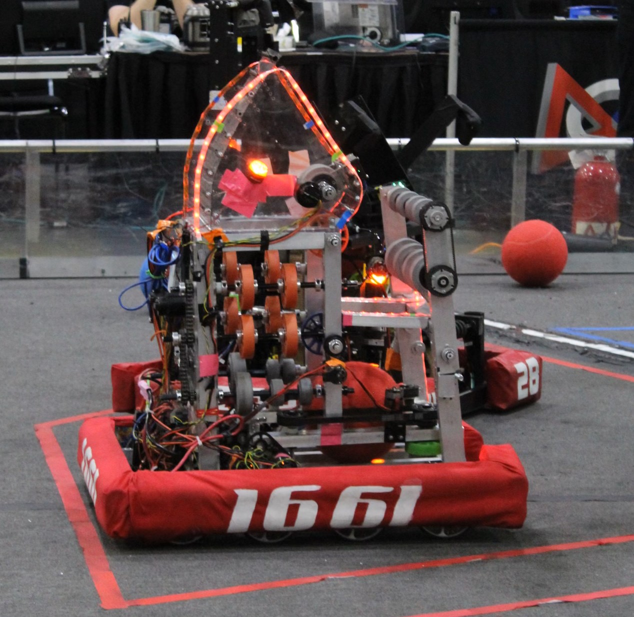 2022 robot, Eve, intaking a ball